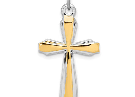 18K gold cross pendant