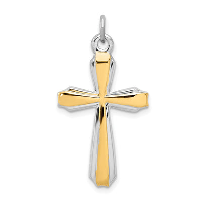 18K gold cross pendant