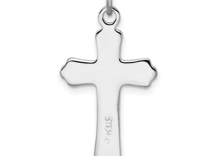 18K gold cross charm, another view