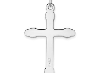 18K gold cross pendant, another view