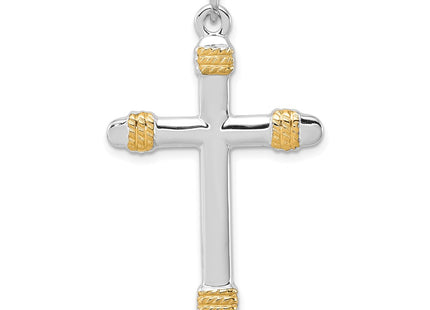 18K gold cross pendant