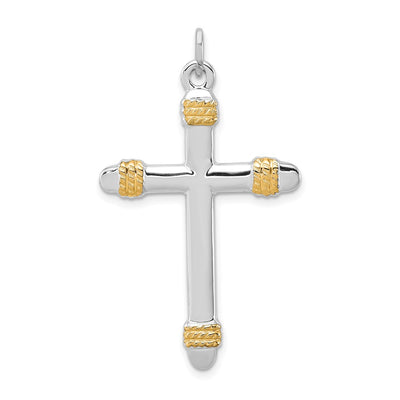 18K gold cross pendant