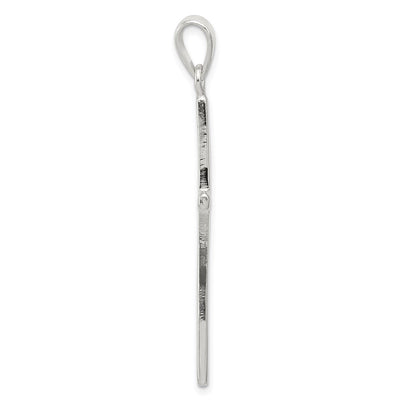 Sterling Silver Latin Cross Pendant, 49 x 20mm