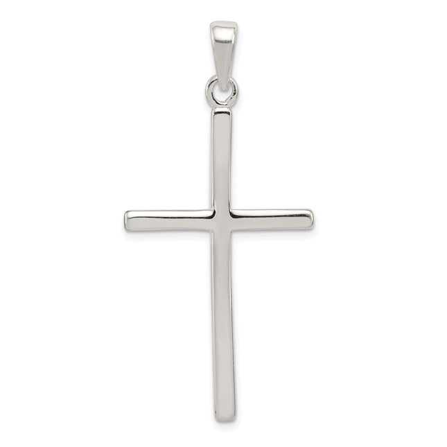 Sterling Silver Latin Cross Pendant, 49 x 20mm