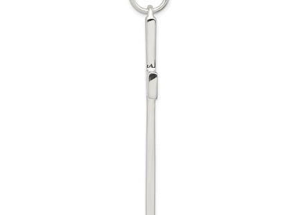 Sterling silver cross charm, alternate view