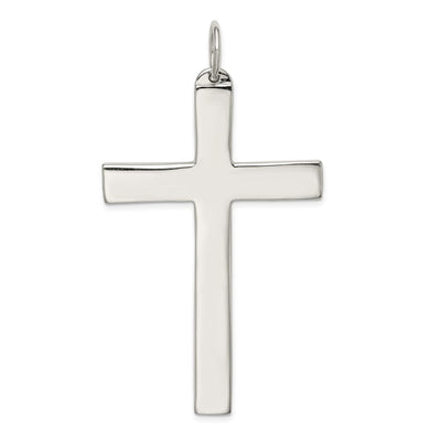 Sterling Silver Latin Cross Charm, 58 x 37mm