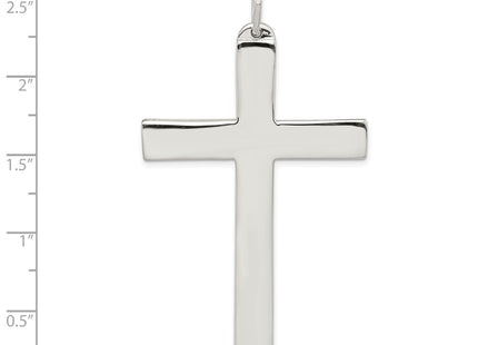 Sterling silver cross charm, another view