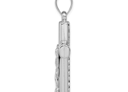 Sterling silver crucifix pendant, alternate view