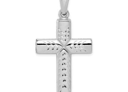 Sterling silver crucifix pendant, another view