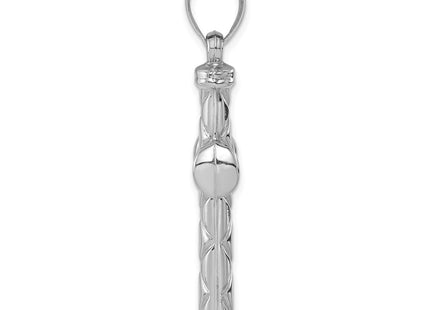 Sterling silver cross pendant, alternate view