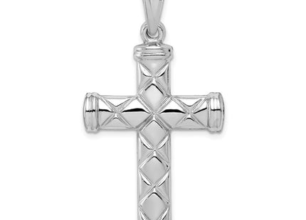 Sterling silver cross pendant, another view