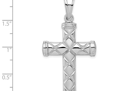 Sterling silver cross pendant, further view
