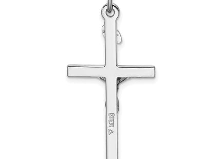 18K gold crucifix pendant, another view