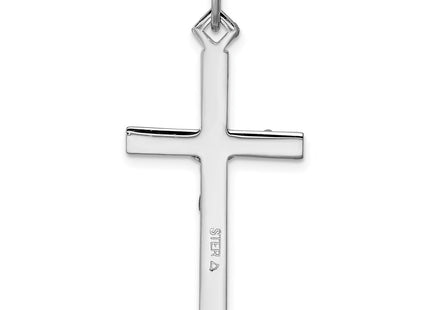 Sterling silver crucifix pendant, another view