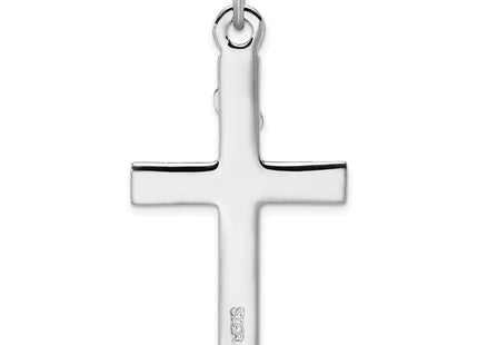 18K gold crucifix pendant, another view