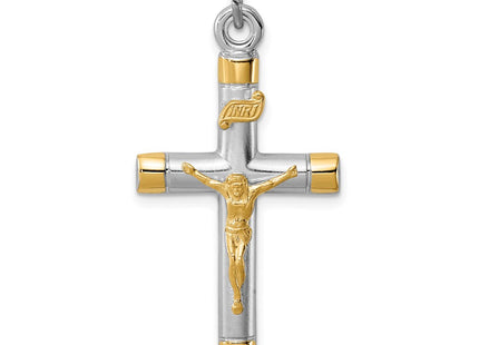 18K gold crucifix pendant