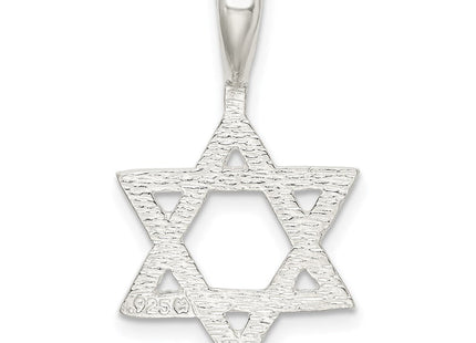 Sterling Silver Star of David Charm (Style QC546)