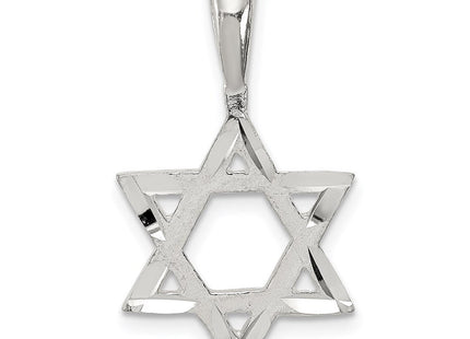 Sterling Silver Star of David Charm (Style QC546)