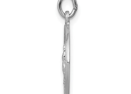 Sterling Silver Rhodium-plated Our Lady of Guadalupe Medal (Style QC5569)