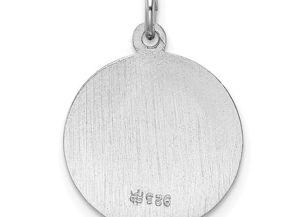 Sterling Silver Rhodium-plated Our Lady of Guadalupe Medal (Style QC5569)