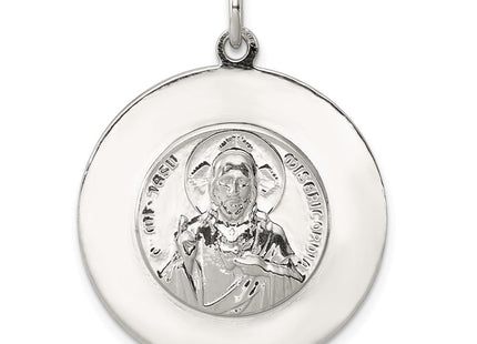 Sterling Silver Queen of the Holy Scapular Medal (Style QC5598)