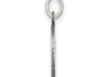 Sterling Silver Antiqued Saint Christopher Medal, 16 x 12mm