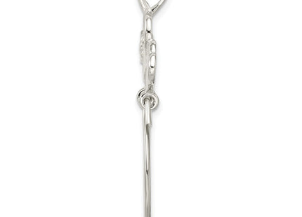 Sterling silver heart charm, alternate view