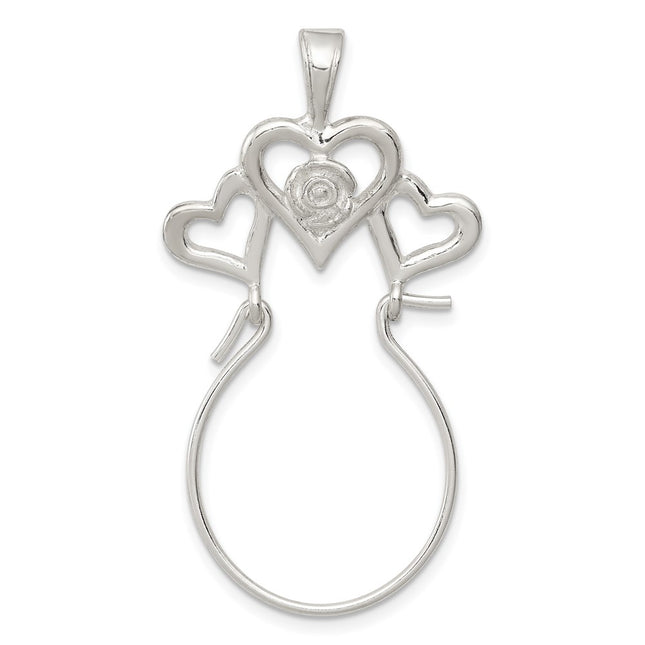 Sterling silver heart charm