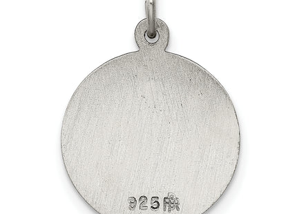 Sterling Silver Antiqued Saint Lucy Medal