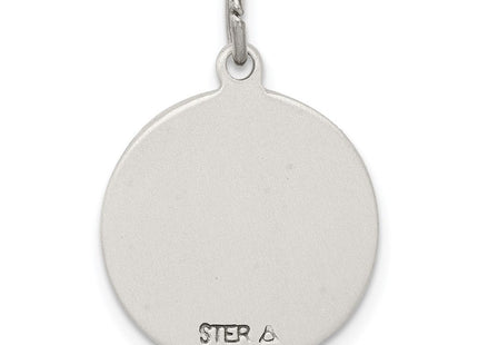 Sterling Silver Antiqued Saint Anne Medal (Style QC5717)