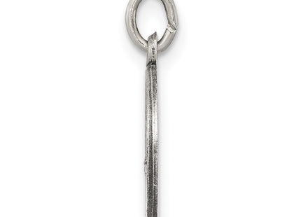 Sterling Silver Antiqued Saint Florian Medal, 18 x 12mm
