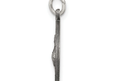 Sterling Silver Antiqued Saint Francis of Assisi Medal