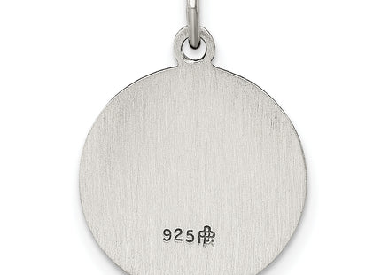 Sterling Silver Antiqued Saint Francis of Assisi Medal