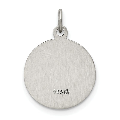 Sterling Silver Antiqued Saint Gerard Medal