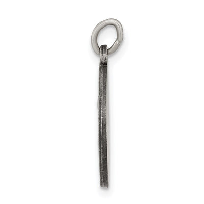 Sterling Silver Antiqued Saint Matthew Medal, 31 x 21mm