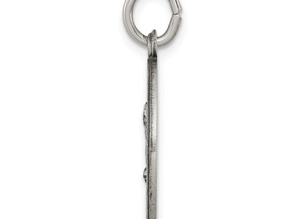 Sterling Silver Antiqued Saint Matthew Medal, 25 x 20mm