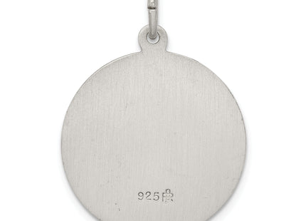 Sterling Silver Antiqued Saint Matthew Medal, 31 x 21mm