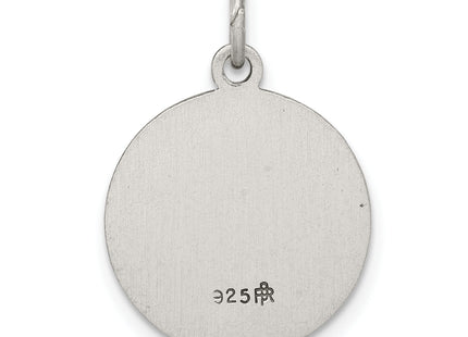 Sterling Silver Antiqued Saint Roch Medal