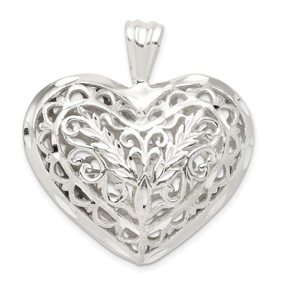 Sterling silver heart pendant