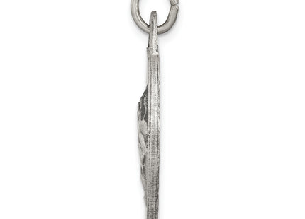 Sterling Silver Antiqued Praying Hands Pendant