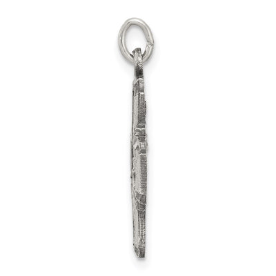 Sterling Silver Antiqued Reversible 4-way Medal