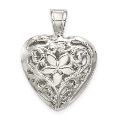 Sterling silver heart pendant