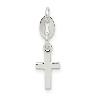 Sterling silver cross charm