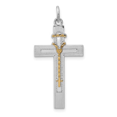 Sterling silver cross pendant