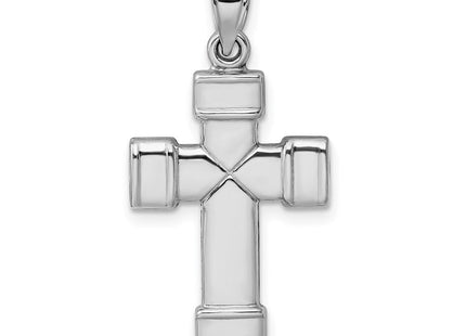 Sterling silver cross pendant, another view