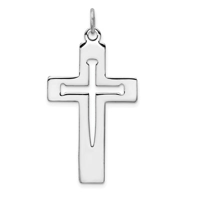 Sterling silver cross pendant
