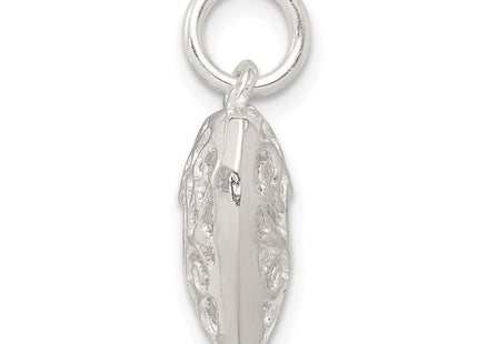Sterling Silver Filigree Heart Charm (Style QC587)
