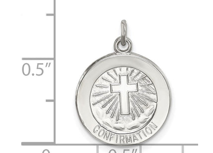 Sterling Silver Confirmation Medal (Style QC5901)