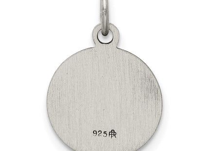 Sterling Silver Antiqued Confirmation Medal (Style QC5902)