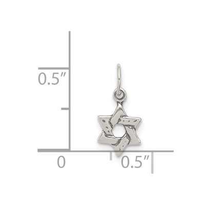 Sterling Silver Small Star of David Charm
